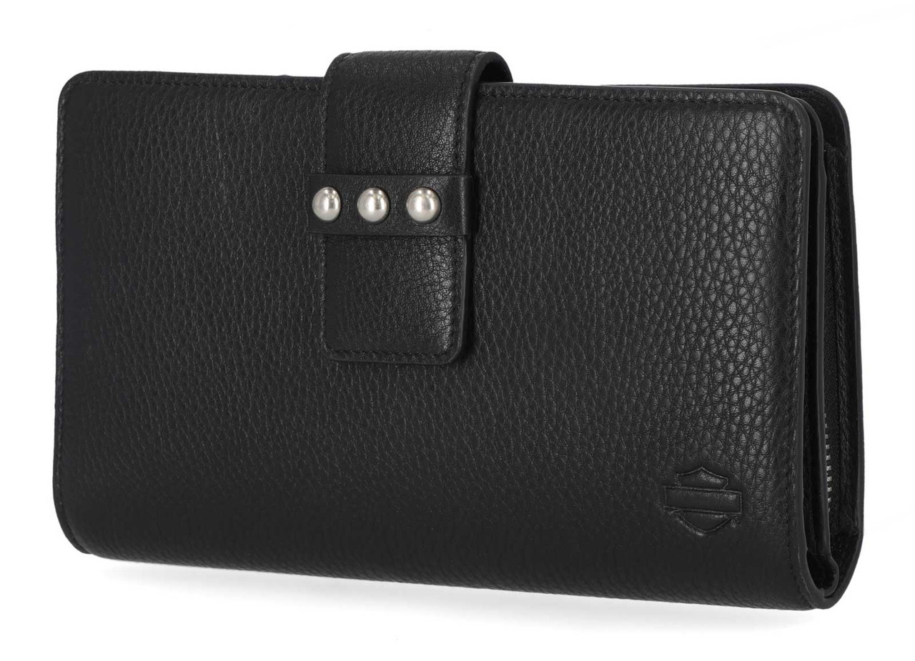 Harley-Davidson® Women's Pebble Leather Bar & Shield Continental