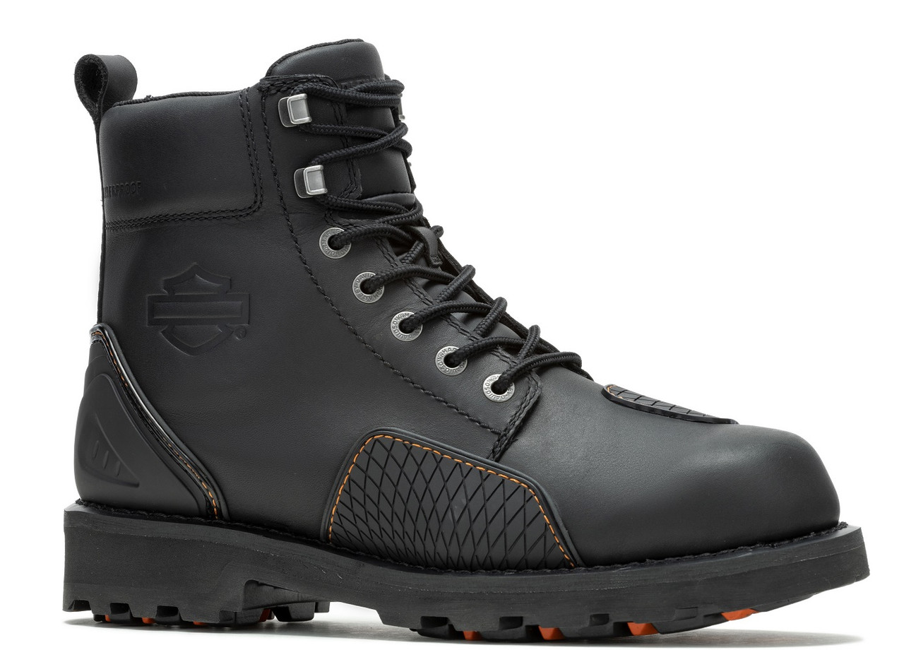 Harley-Davidson® Men's Shrader 6-Inch Black Waterproof Motorcycle