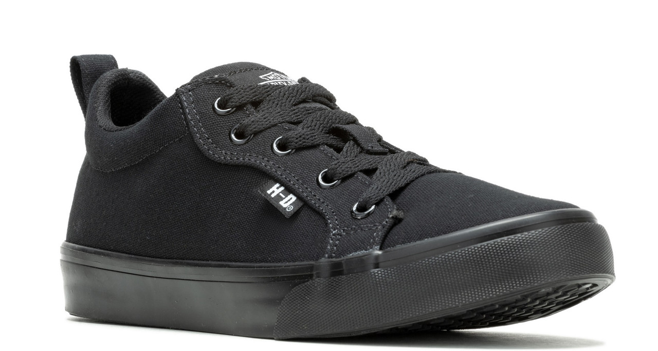 【PORTERNA】Cherny Strap Sneakers Harley-Davidson® Women's Torland Black Vulcanized Canvas