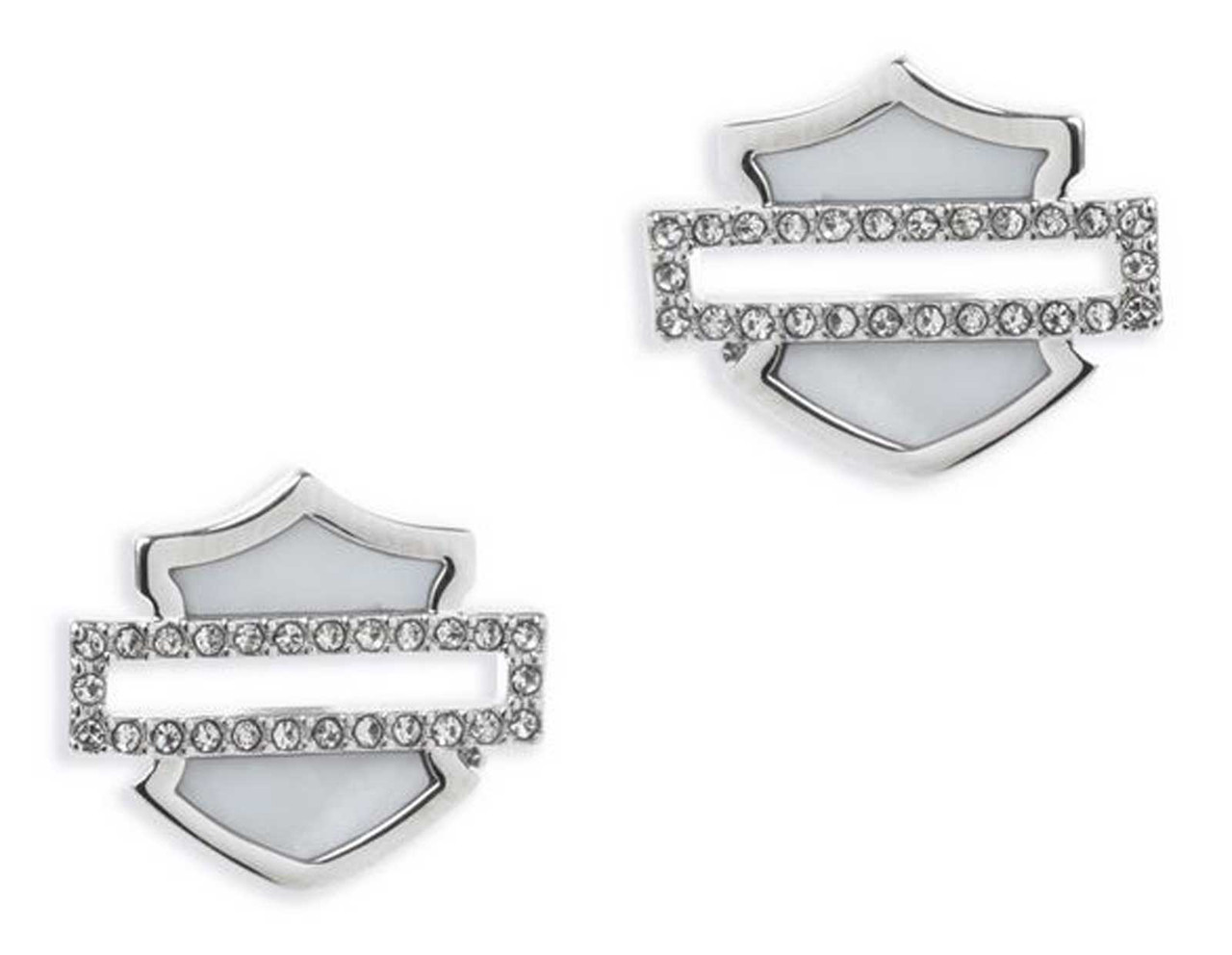 Harley-Davidson® Women's Mother of Pearl Bar & Shield Logo Harley-Davidson® Women's Mother of Pearl Bar & Shield Logo