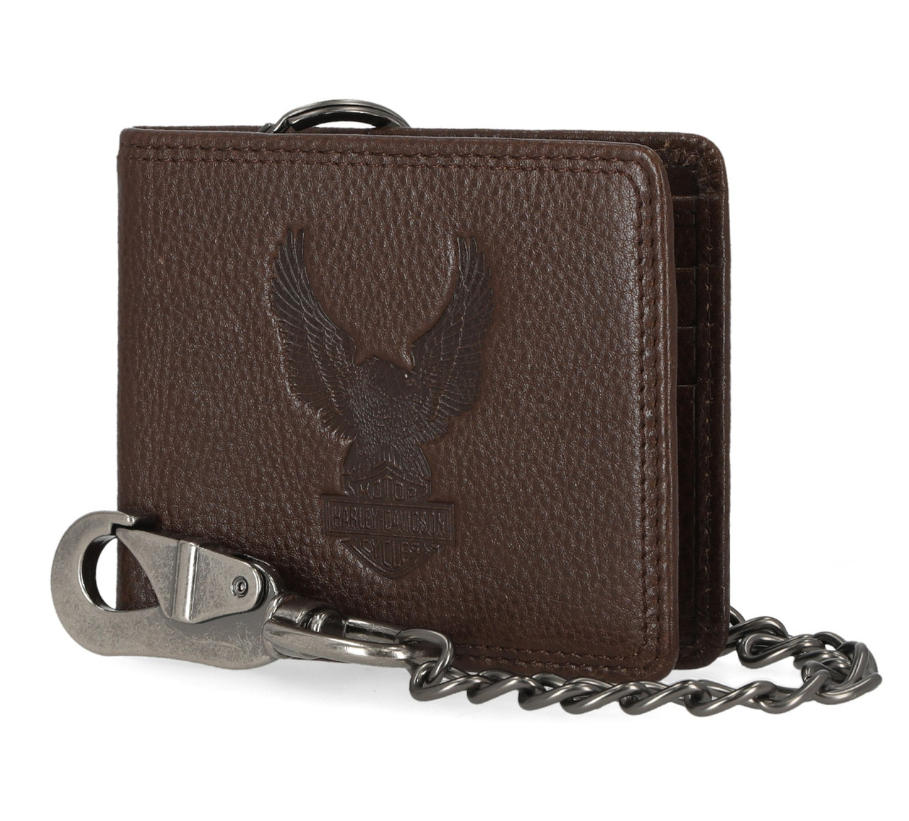 Harley-Davidson® Men's Genuine Leather Iconic B&S Eagle Bifold Harley-Davidson® Men's Genuine Leather Iconic B&S Eagle Bifold