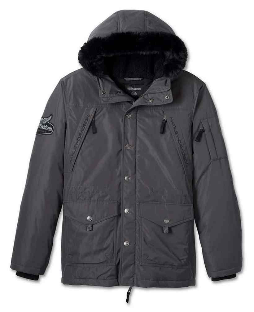 Harley-Davidson® Men's Juneau Parka Winter Jacket - Black Pearl