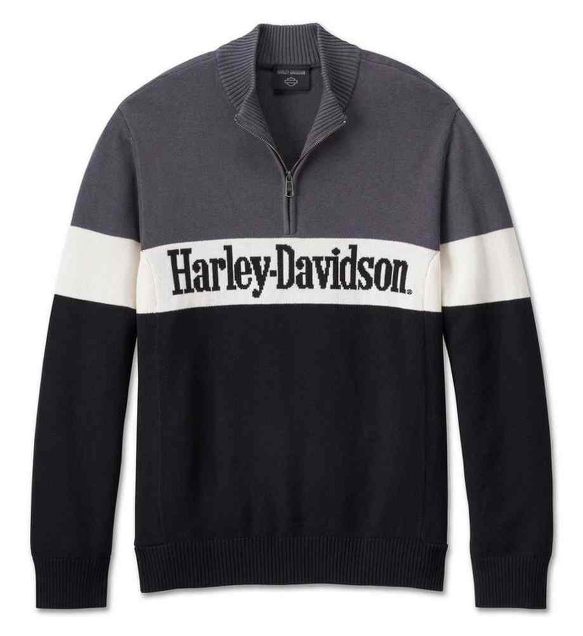 Harley-Davidson® Men's Darting 1/4-Zip Long Sleeve Sweater
