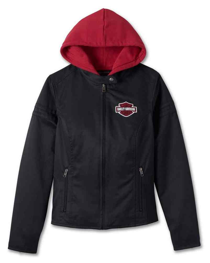 Harley-Davidson ジャンパー ブルゾン 刺繍 中綿 男女兼用 Harley-Davidson® Women's Roses Zip Front Hoodie - 96323-21VW