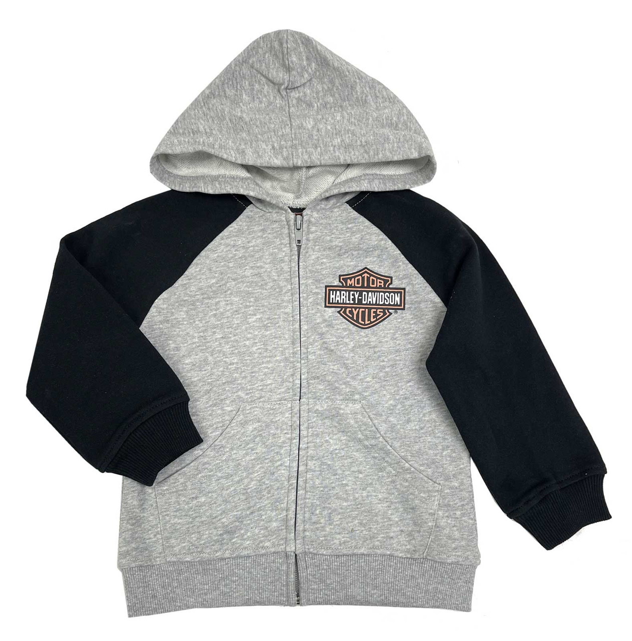 HARLEY DAVIDSON / パーカー/L/コットン/GRY/無地/236055 Harley-Davidson® Little Girls' Bar & Shield French Terry Hoodie