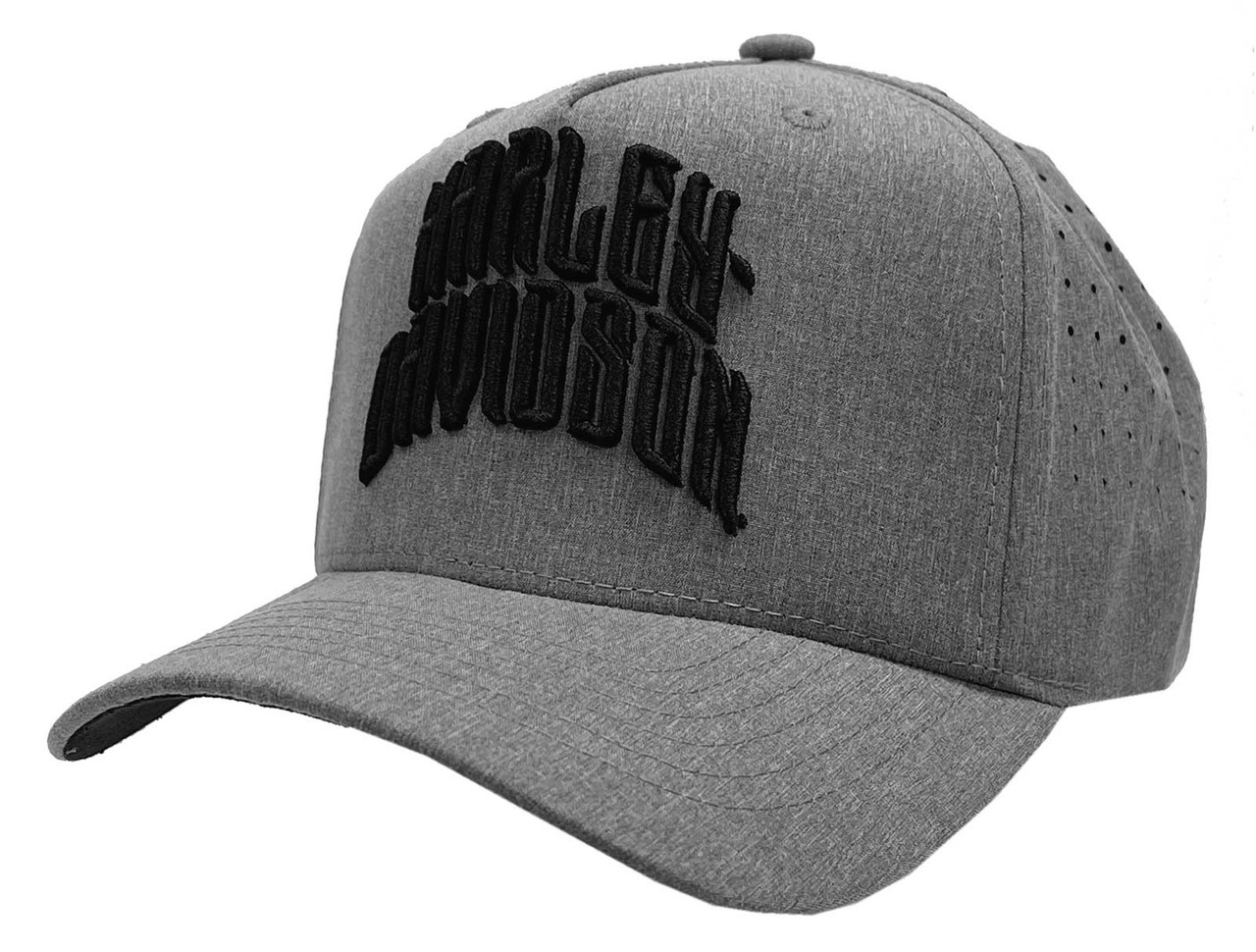 大人気★【Harley-Davidson】Men's SS Tee with Baseball Cap Harley-Davidson Men's Embroidered Trademark Curved Brim
