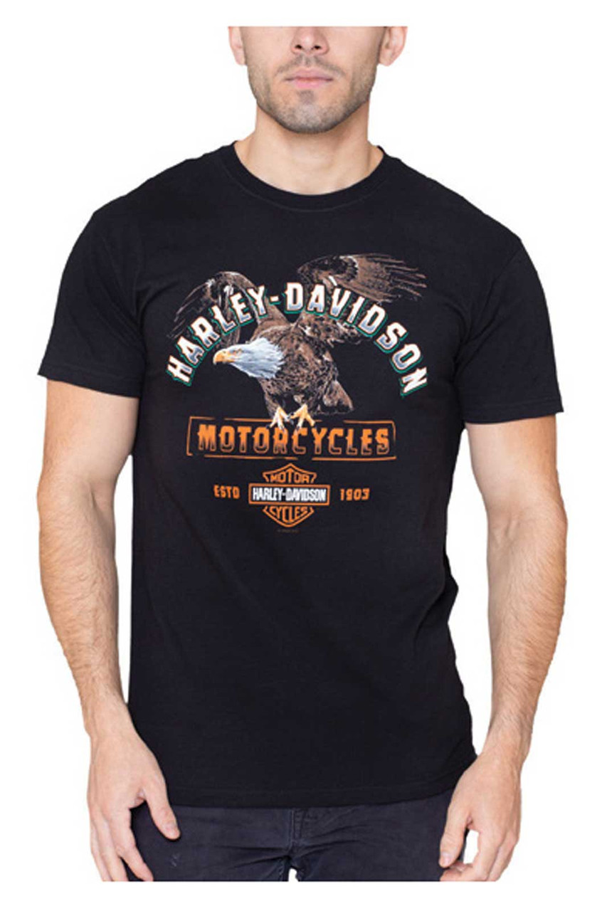 Harley-Davidson® Men's Atop Short Sleeve Crew-Neck T-Shirt - Black