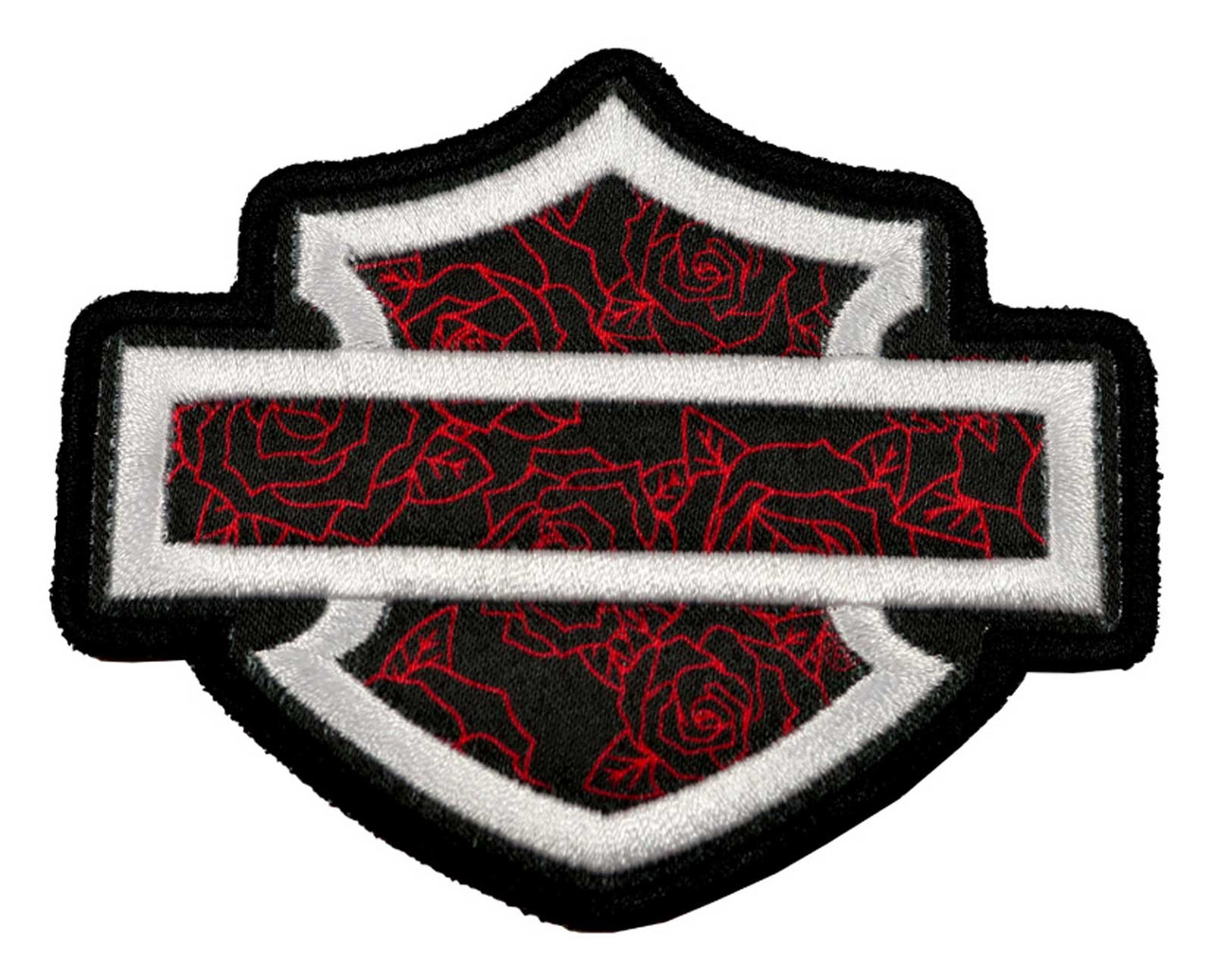 Harley-Davidson® 3.5in. Embroidered Hollow Roses Bar  display picture 1