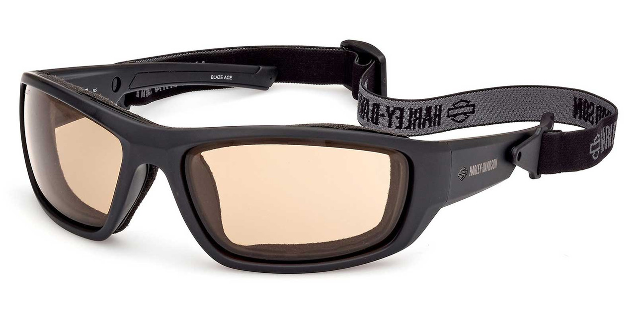 Harley-Davidson® Blaze Ace Light-Adjusting Amber Riding Sunglasses 