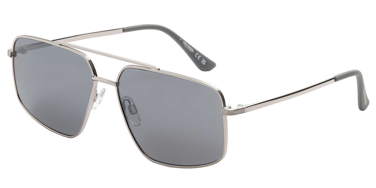 SUNGLASSES oversized navigator sunglasses in black
