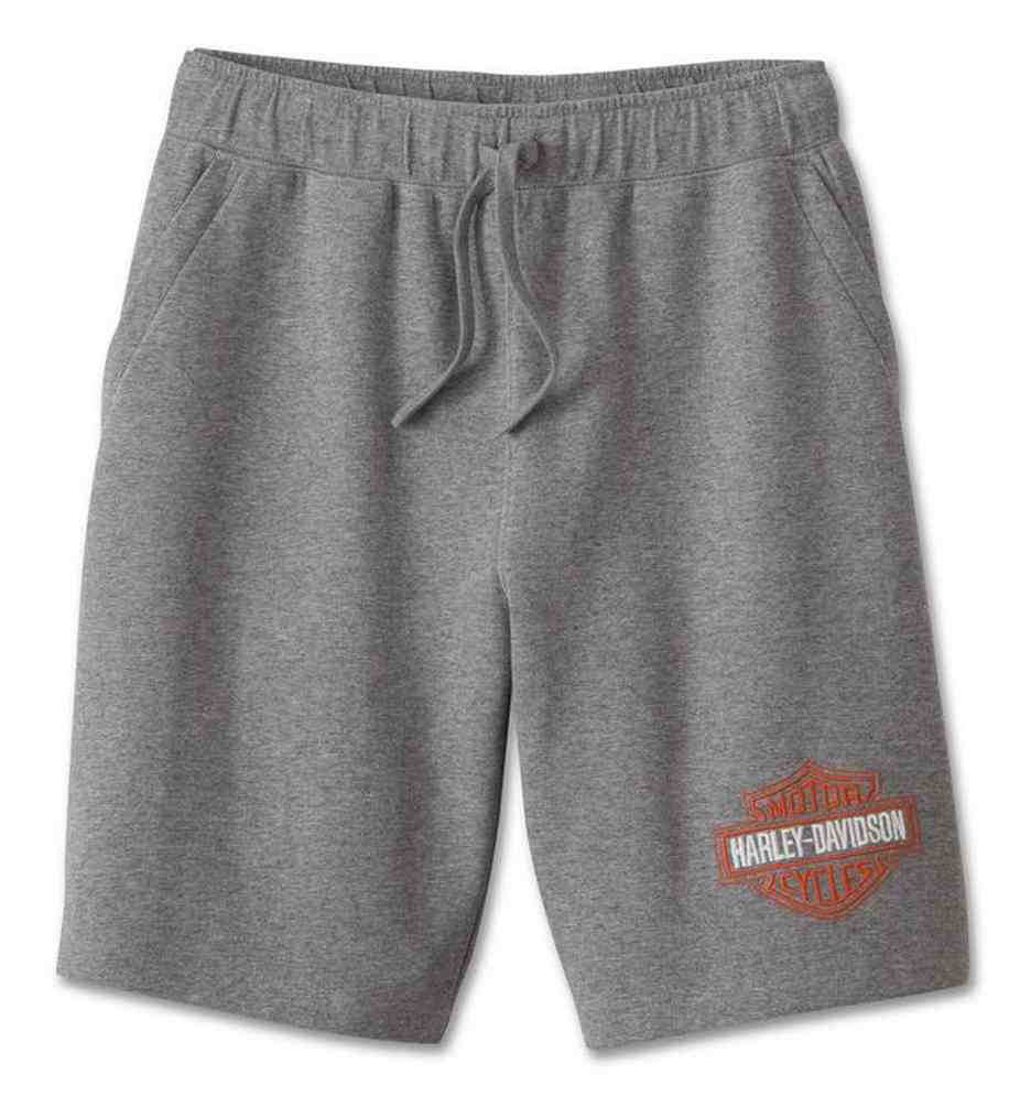 Harley-Davidson® Men's Bar & Shield Fleece Sweat Shorts - Gray