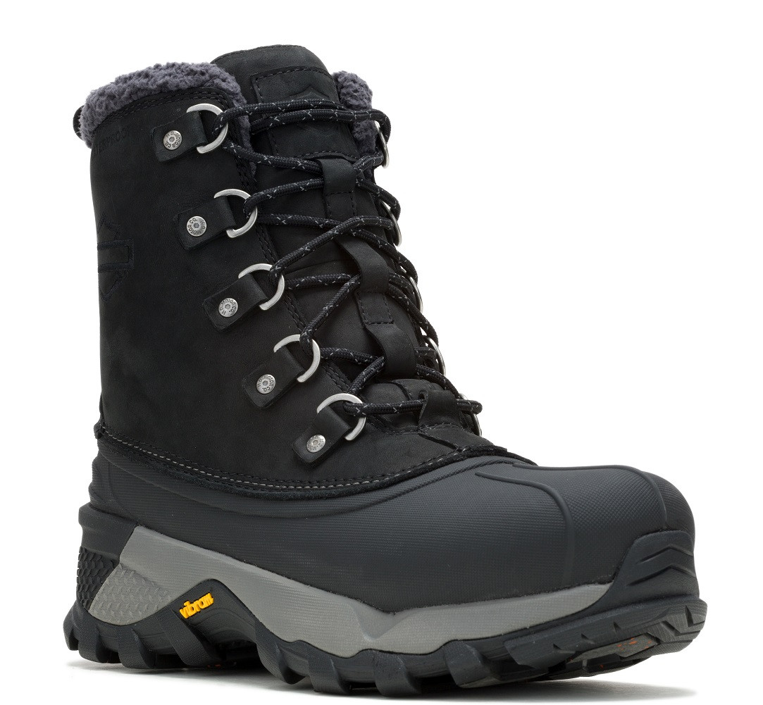 Harley-Davidson® Men's MKE Warm 6-Inch Black WP Motorcycle Boots