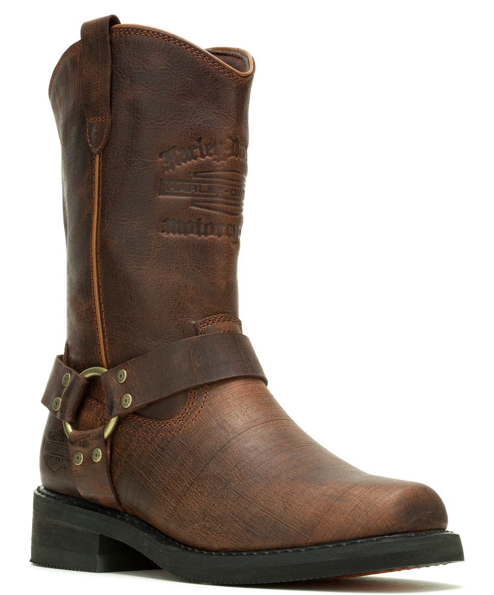 Harley-Davidson® Men's Hustin West 11-Inch Brown Motorcycle Boots
