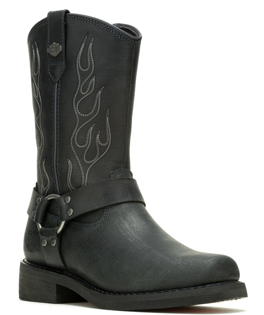 ✨️Harley-Davidson ✨️ブラック ウエスタンブーツ 25cm Harley-Davidson® Men's Hustin West 11-Inch Black Motorcycle Boots