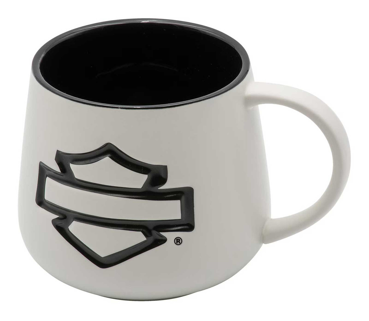 Harley-Davidson® Debossed Open Bar & Shield Ceramic Coffee Mug