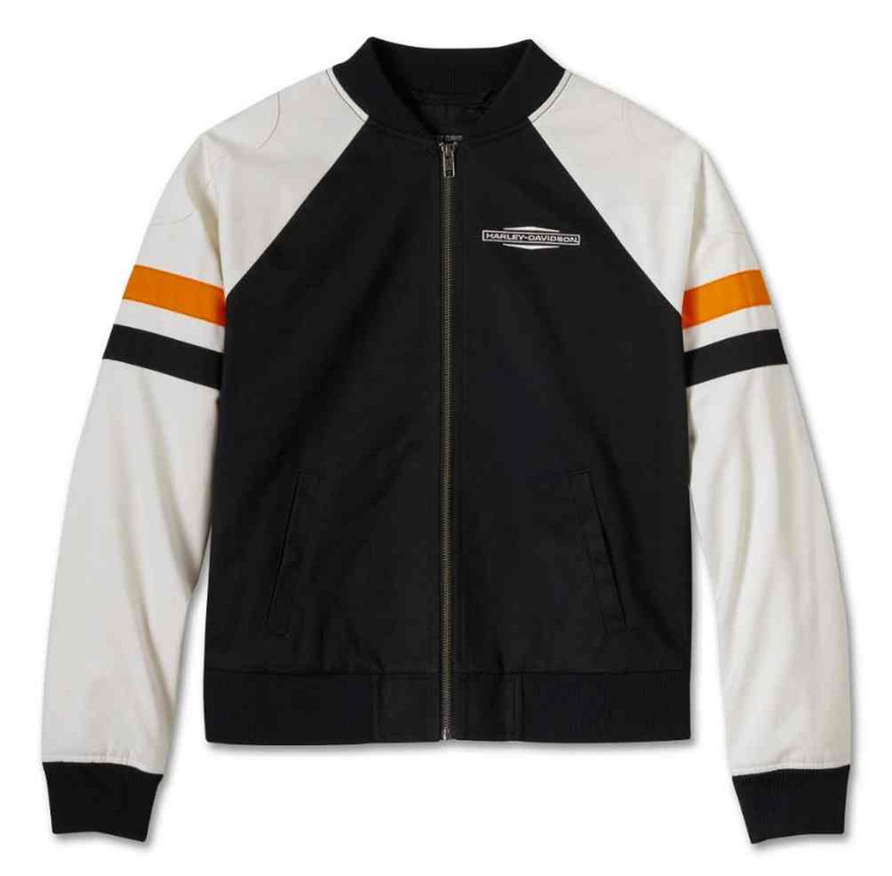 HARLEY-DAVIDSON ボストンバッグ 黒/オレンジ HARLEY-DAVIDSON ボストンバッグ 黒/オレンジ