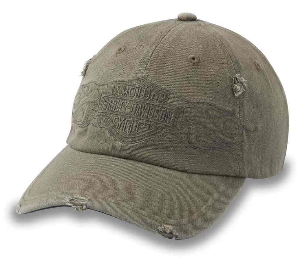 Harley-Davidson® Men's Flying Lap Distressed Stretch-Fit Baseball
