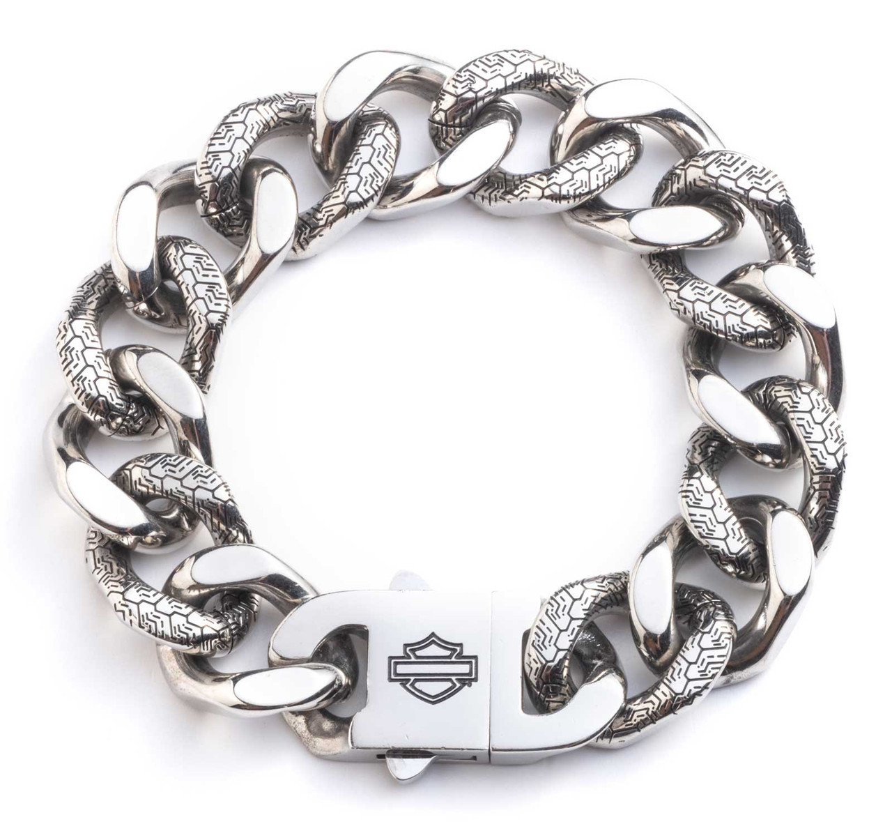 Harley-Davidson® Men's 9 in. Bar & Shield Tire Track Curb Chain