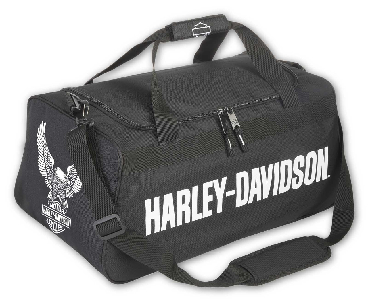 Harley-Davidson® Eagle U-Shaped Zipper Rugged Graphic Duffel Bag