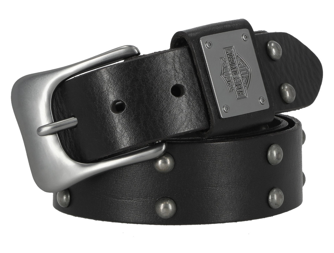 Harley-Davidson® Men's Western Dome Studded Genuine Leather Belt