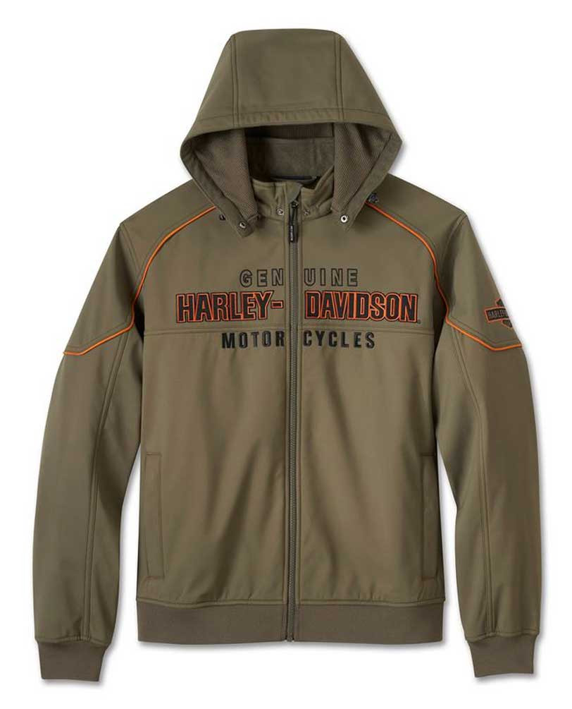 Harley-Davidson® Men's Idyll Windproof Soft Shell Jacket, Green