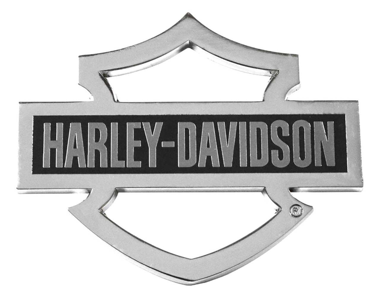 Harley-Davidson® 3 in. Hollow Bar & Shield Metal Magnet, Silver