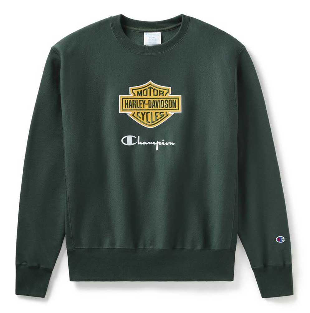 Fleece Champion Sweater Grey Mens Leather Harley-Davidson® Men's