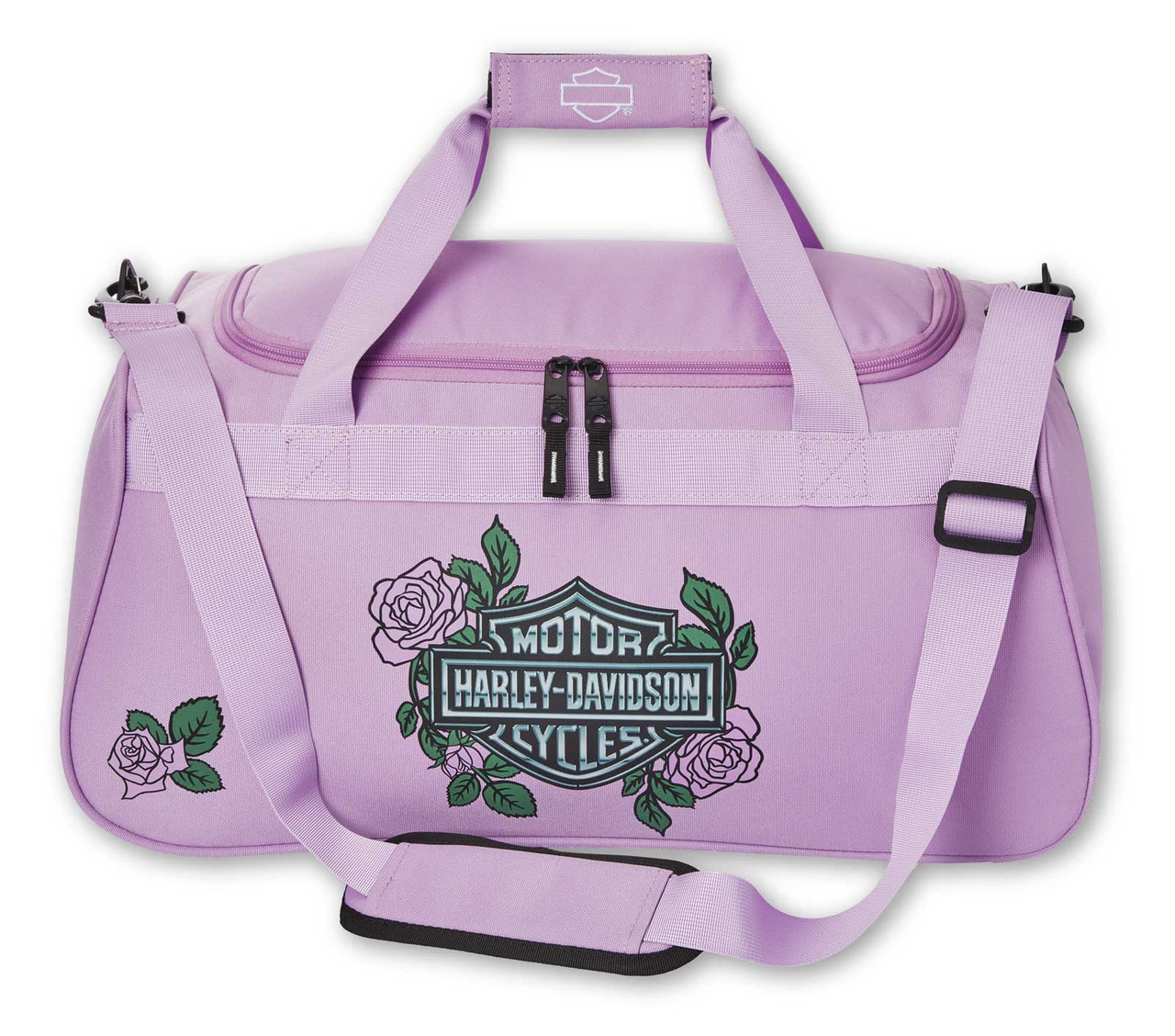 Harley-Davidson® Bar & Shield Logo Roses Graphic Durable Duffel