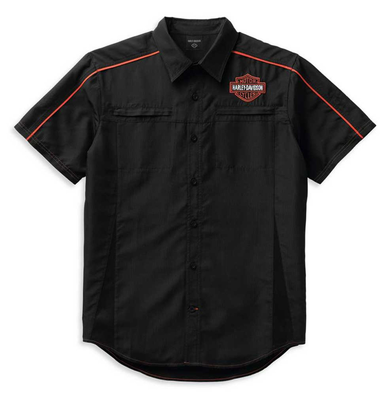 Harley-Davidson バハマ 黒シャツ　バーアンドシールド バー＆シールドシャツ -ハーレーダビッドソン公式オンラインショップ