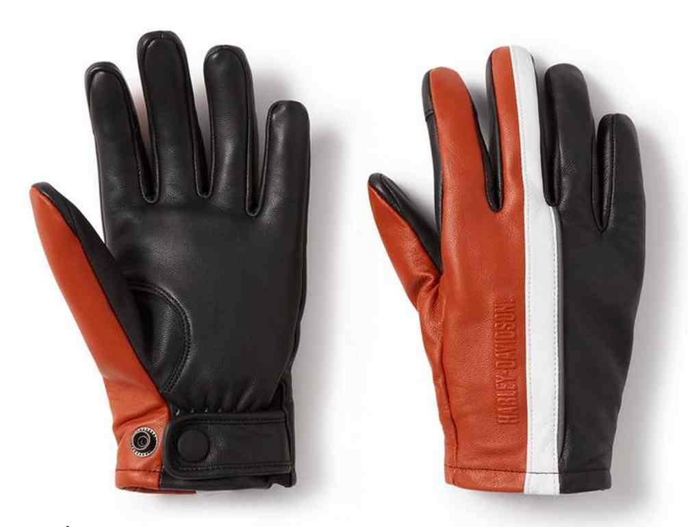 Harley-Davidson® Women's Trenton Leather Full-Finger Riding Gloves