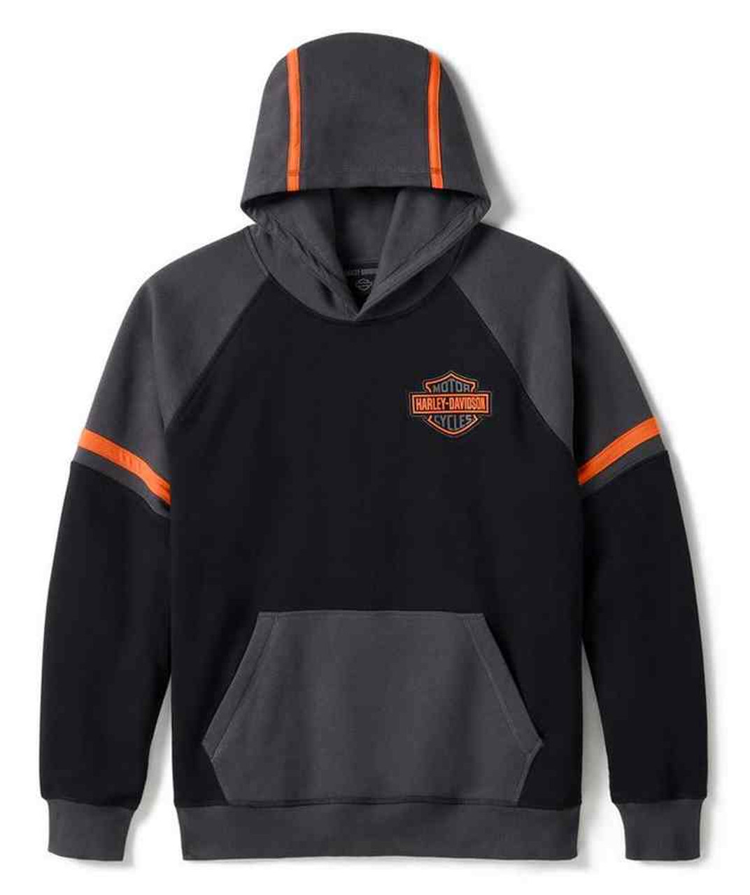 パーカー・フーディ HUE KOKOMO Harley Hoodie (2color) BBU143 Harley-Davidson® Men's Iron Pride Colorblocked Pullover
