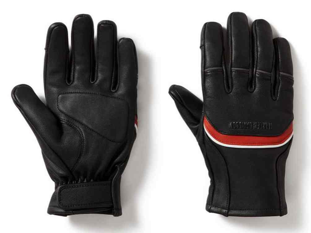 Harley-Davidson® Mens Trenton Full-Finger Riding Leather Gloves