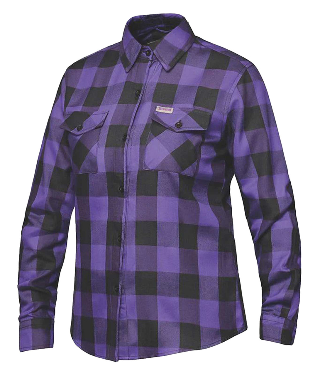 Derringer Women's Rugged Button Long Sleeve Plaid Flannel Shirt