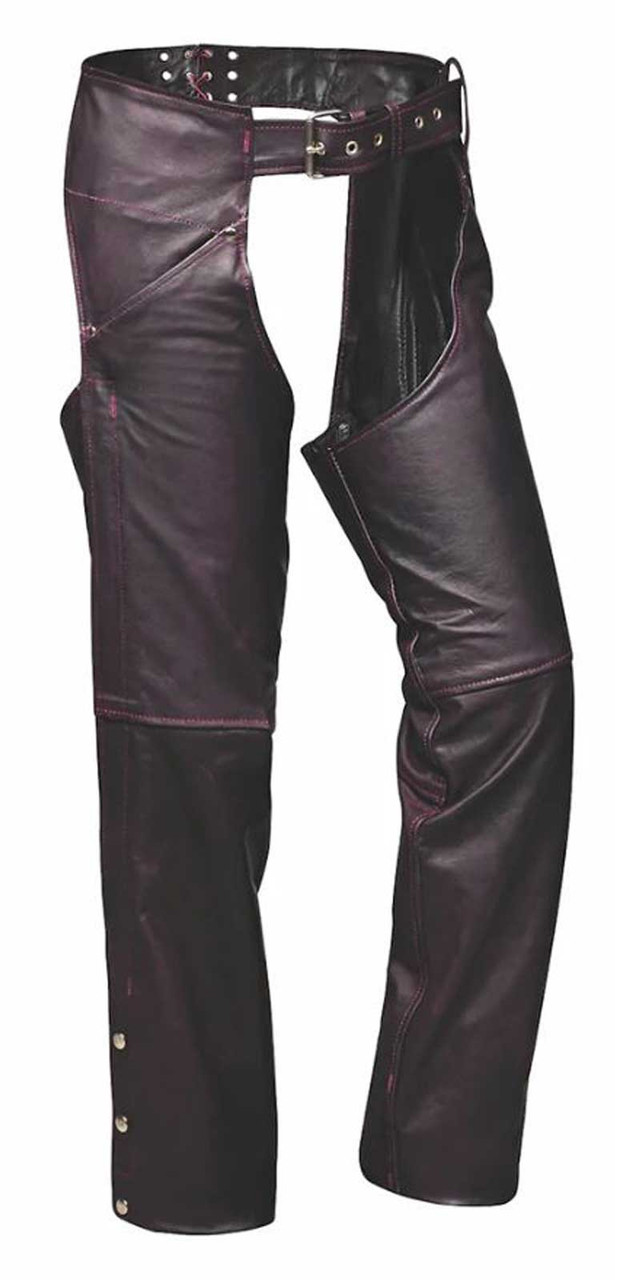Derringer Ladies Storm Premium Lambskin Durable Leather Chaps