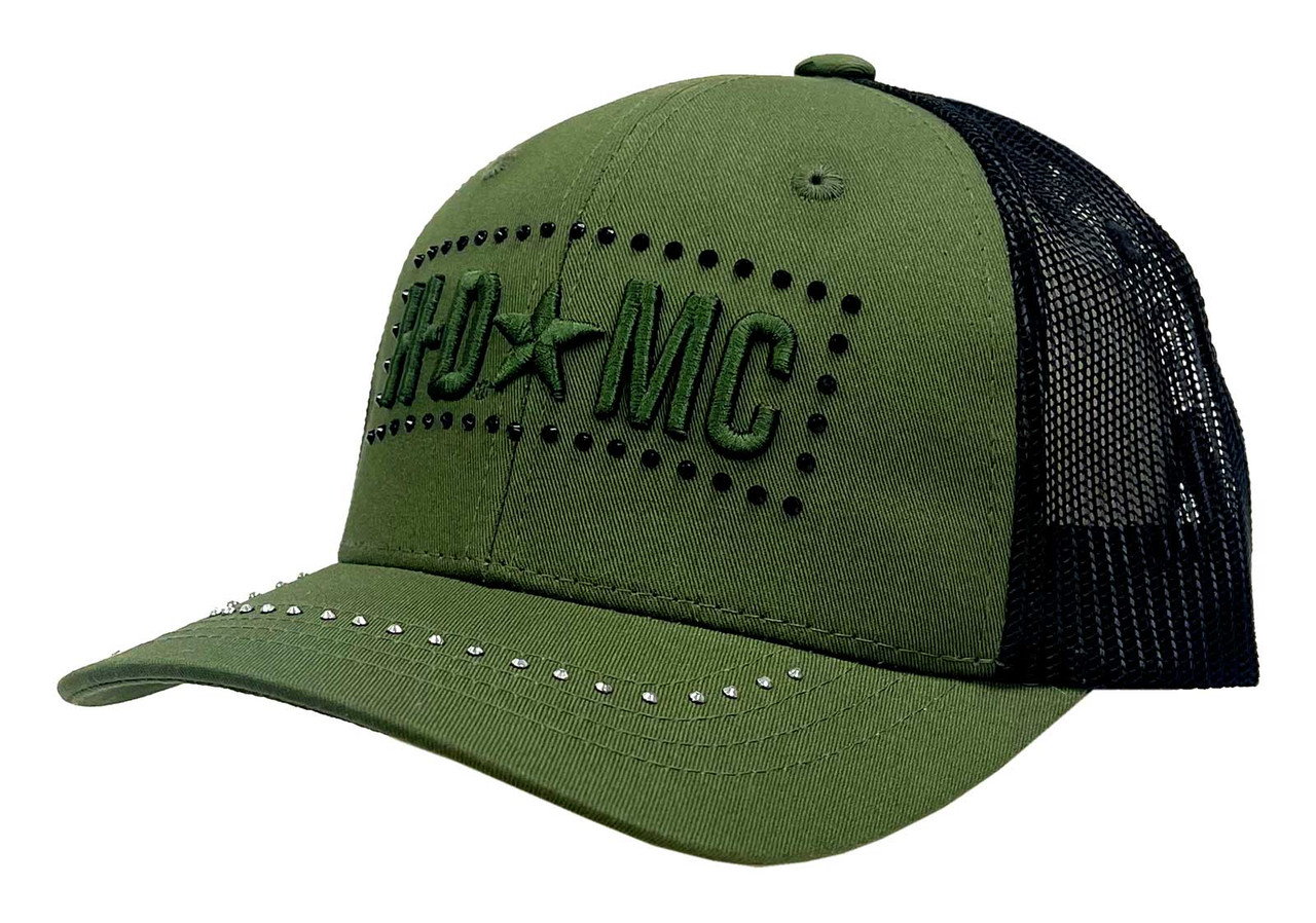 Harley-Davidson® Women's Studded Medal Curved Bill Mesh Trucker