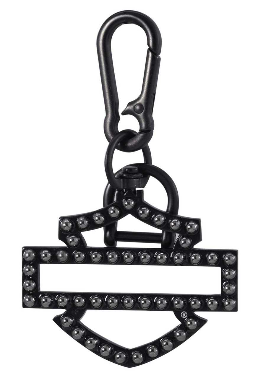 Harley-Davidson® Rivet Silhouette Bar & Shield Logo Key Chain