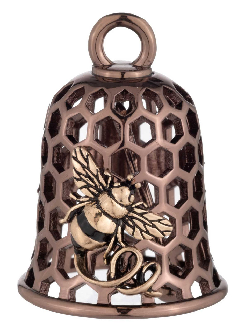 【希少】ハイドアウトクラフト　BEEシェード Harley-Davidson® Bumblebee Honey Comb H-D Script Ride Bell, Brown