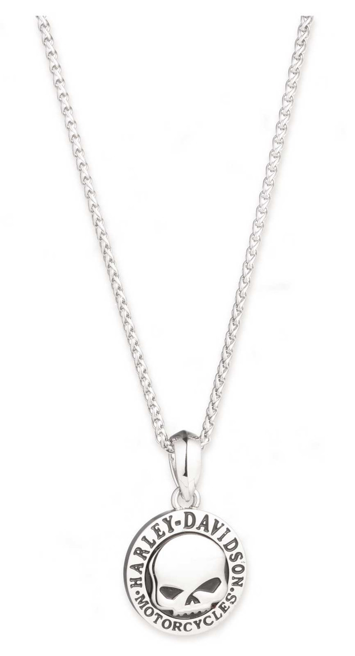 Harley-Davidson® Men's 26 in. Willie G Skull Chain Necklace