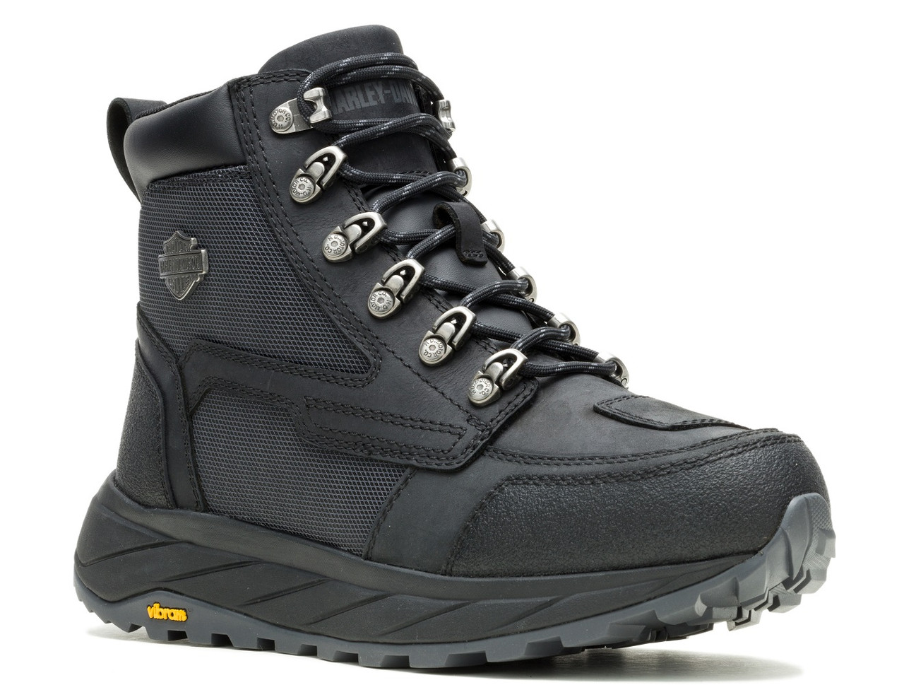 Harley-Davidson® Men's Greyford Waterproof Black Motorcycle Boots