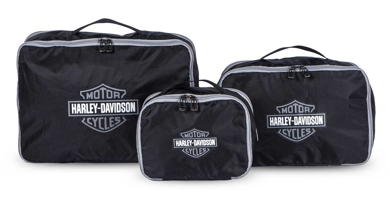 Harley-Davidson® 3PC Expandable Packing Cube Set, Bar & Shield Logo ...