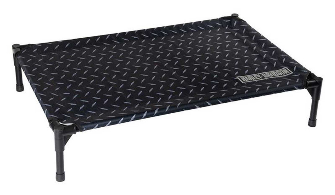 Harley-Davidson® Diamond Plate Elevated Pet Travel Bed, Water