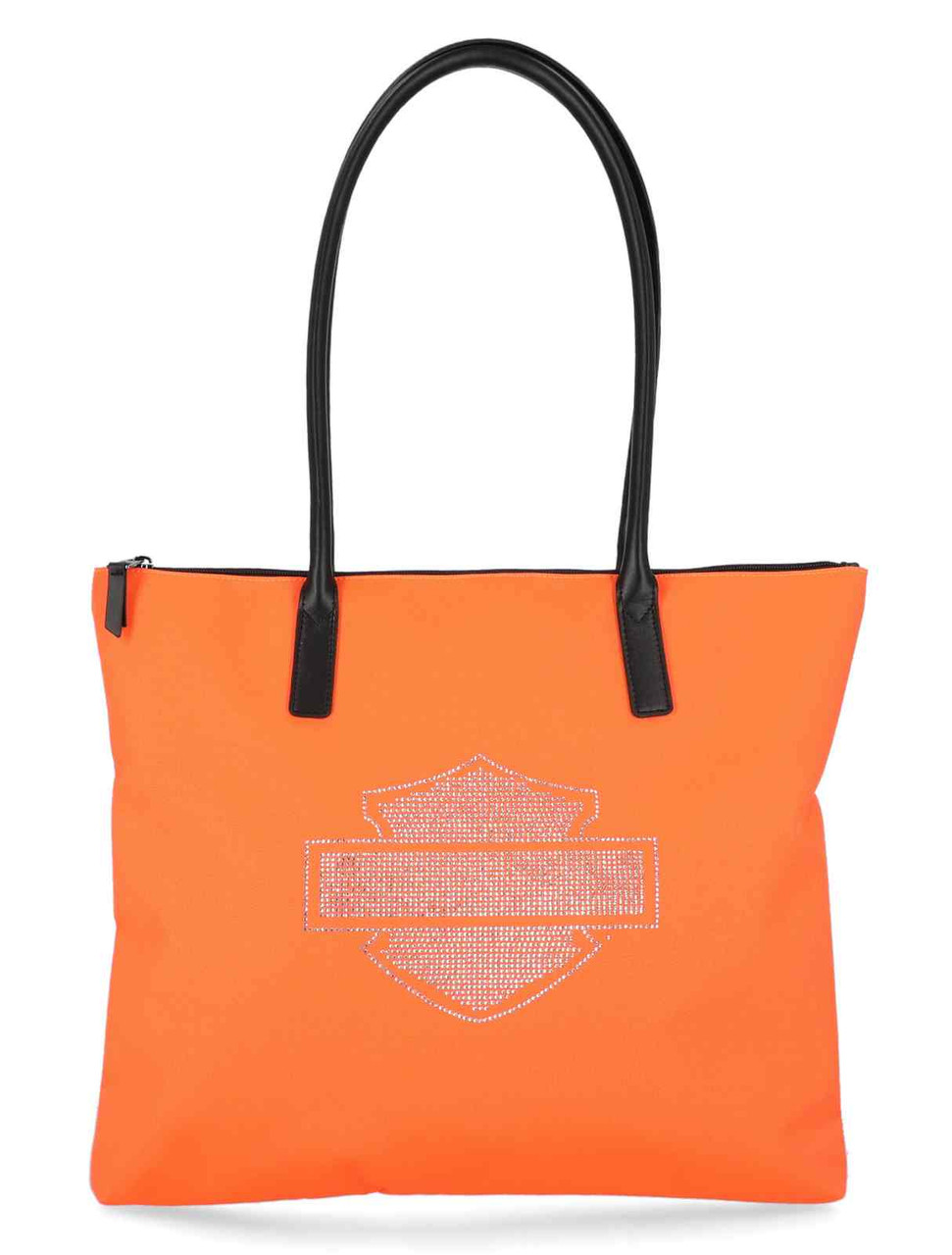 Harley-Davidson® Women's Open Bar & Shield Rhinestone Flat Tote