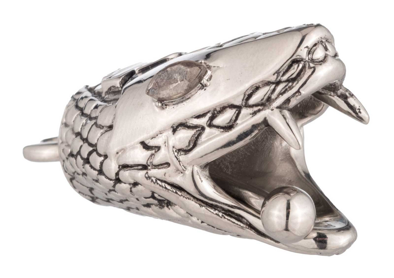 アクセサリー Bell Harley-Davidson® Snake Head Crystal Bar & Shield Metal Ride Bell