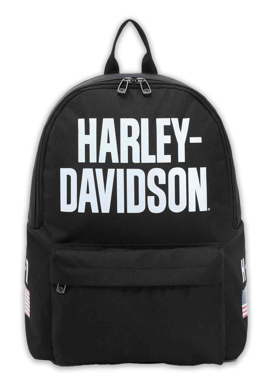 Harley-Davidson® Rugged American Flag Graphic Durable Backpack