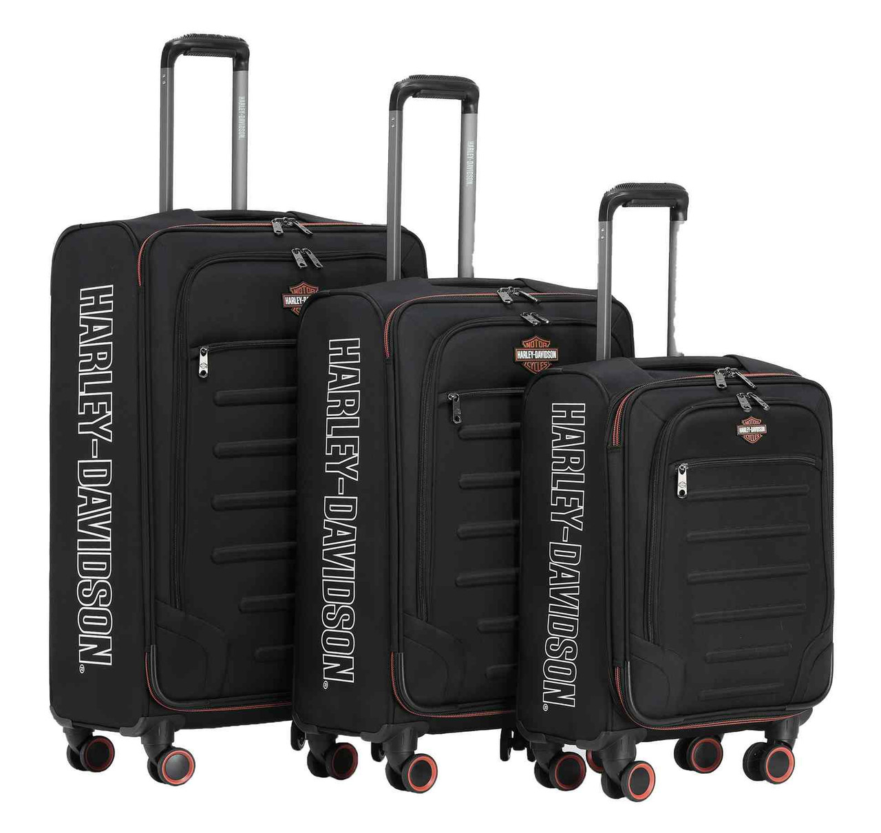 Harley-Davidson® Cruiser Durable Soft Side Luggage Set, Three