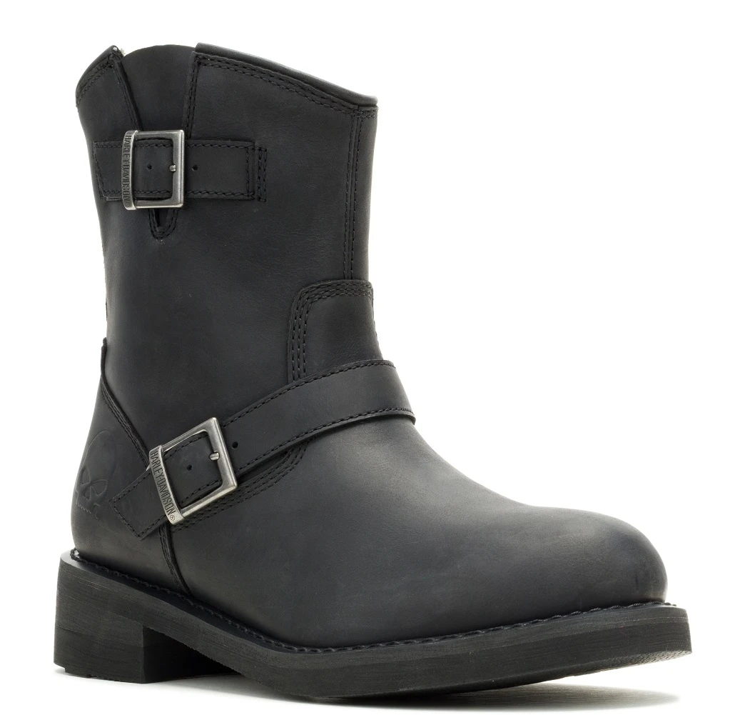 Harley-Davidson Black Leather Classic Slip On Riding Boots Harley-Davidson Men main image 2