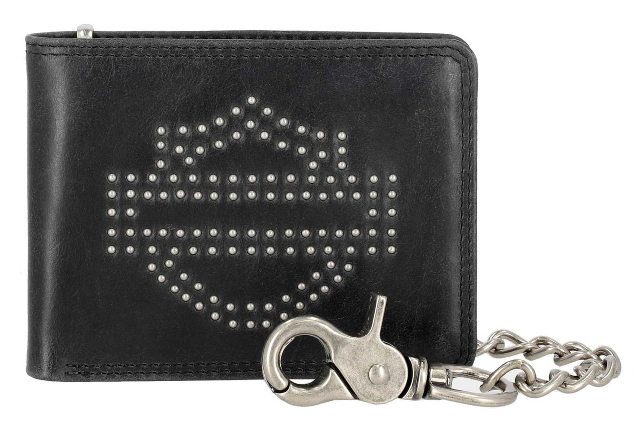 Harley-Davidson® Men's Nail Head Open Bar & Shield Logo Billfold w