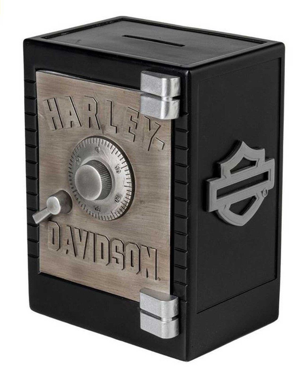 Harley-Davidson® H-D Open Bar & Shield Safe Piggy Bank, Black