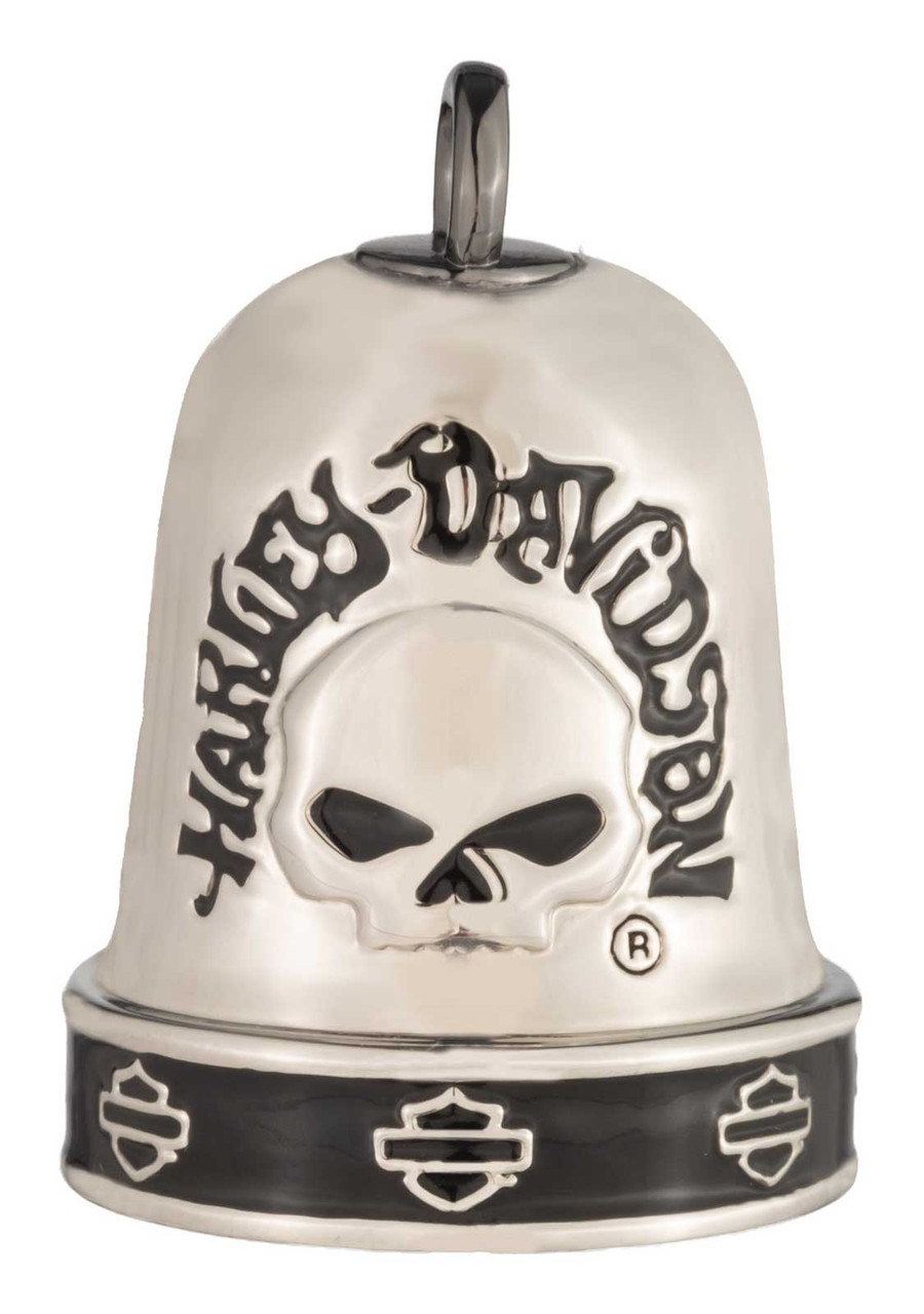 Harley-Davidson® Willie G Skull Logo Script Motorcycle Ride Bell