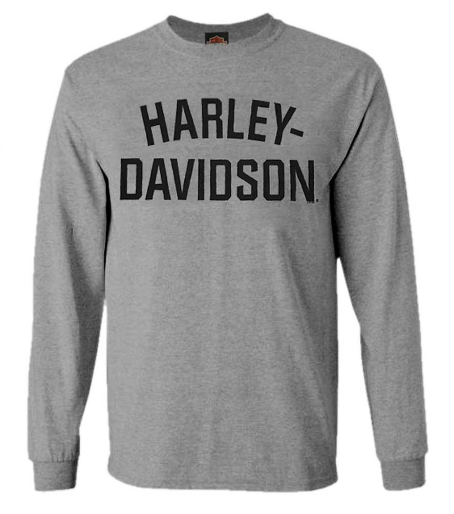 Harley-Davidson® Men's T-Shirt, Long Sleeve Tee, Heritage H-D Gray